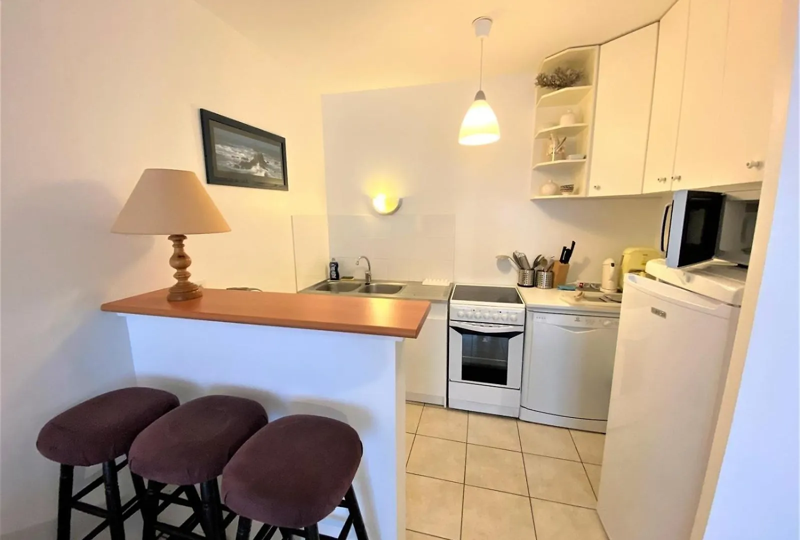 Tres Bel Appartement En Rez-De-Chaussee Etat Neuf A 50M Plage Coz-Pors A Tregastel - Ref 601 Frankrike